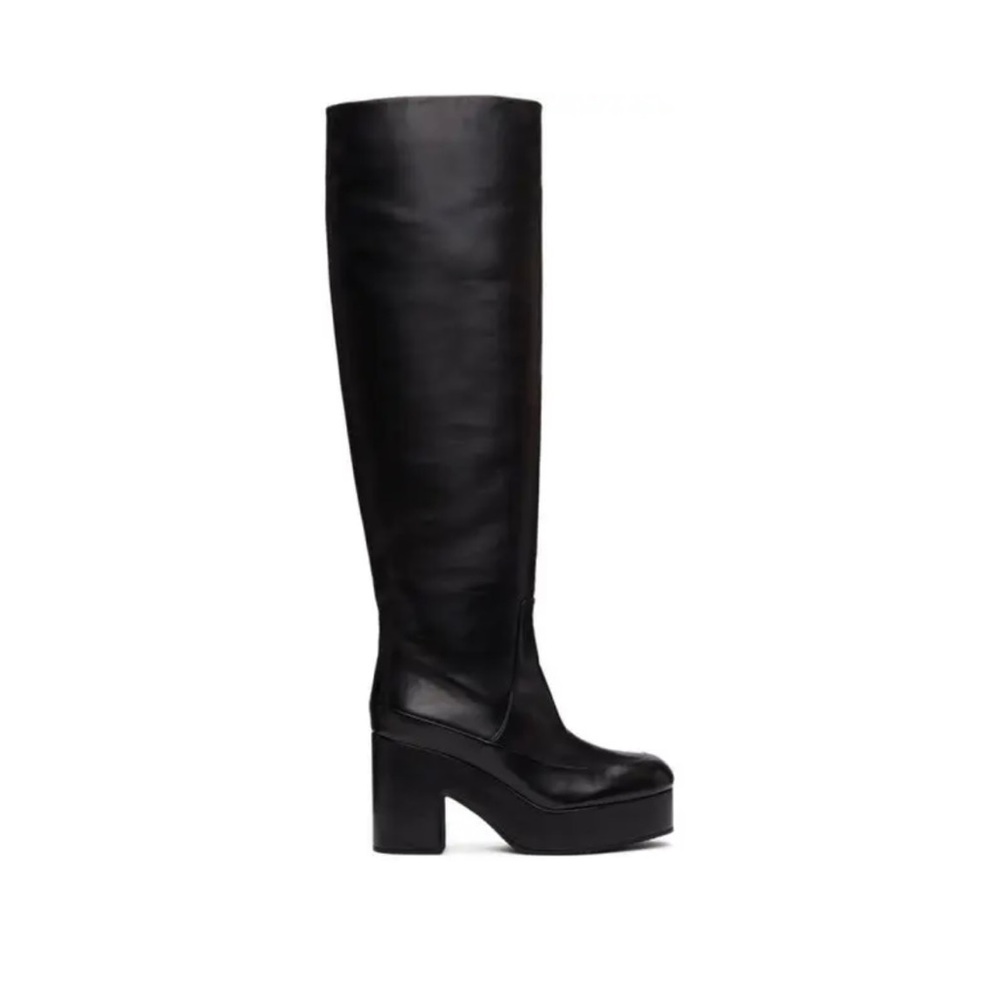 DRIES VAN NOTEN PLATFORM KNEE HIGH BOOTS